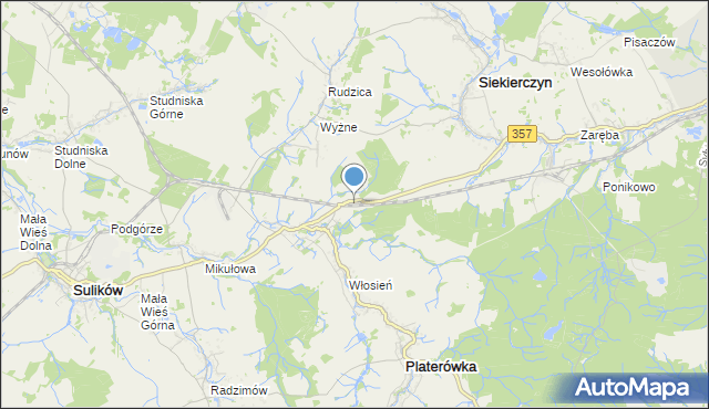 mapa Batowice Lubańskie, Batowice Lubańskie na mapie Targeo